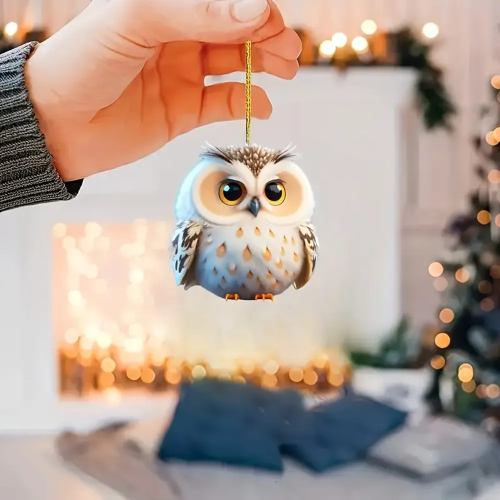 Charming Owl Acrylic - Gift For Farm , Ornament Decor , Birthday Gift