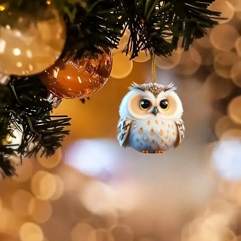 Charming Owl Acrylic - Gift For Farm , Ornament Decor , Birthday Gift