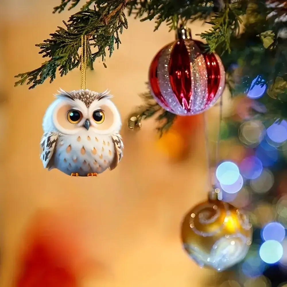 Charming Owl Acrylic - Gift For Farm , Ornament Decor , Birthday Gift