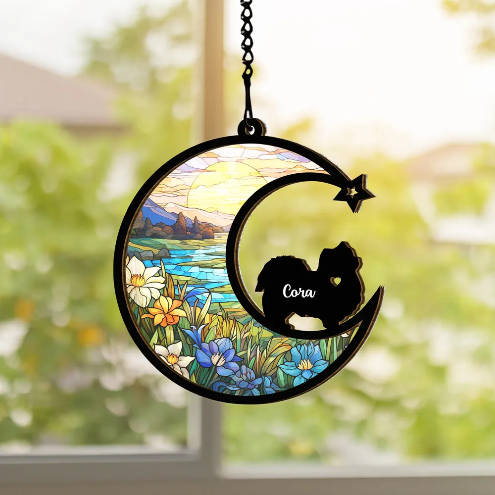 Customized Suncatcher - Beautiful Suncatcher Ornament For Dog Lovers! Customized Suncatcher - Dog 1 1pc