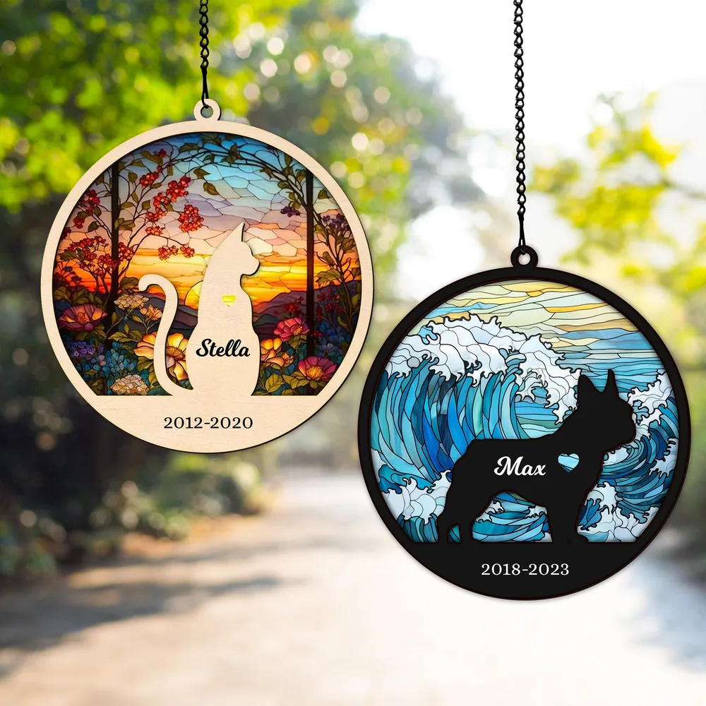 [UNIQUE] PERSONALIZED MY DOG IN MY HEART SUNCATCHER