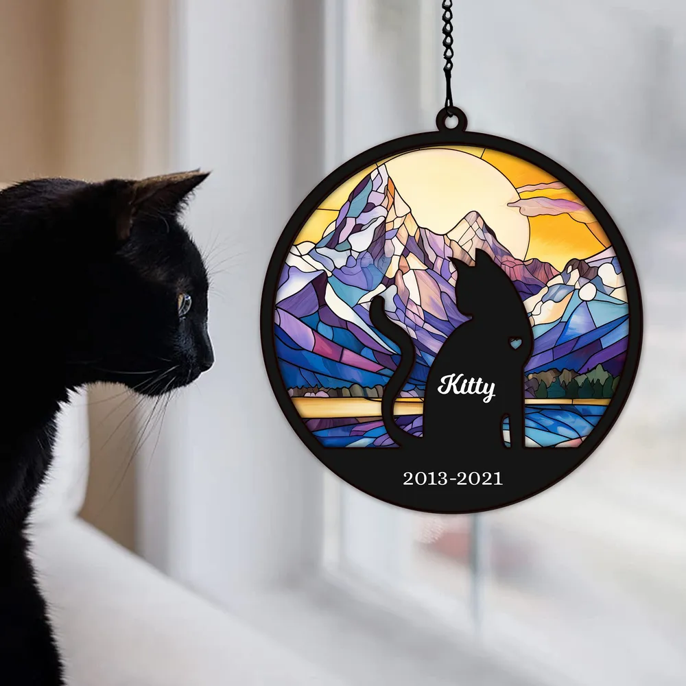 [UNIQUE] PERSONALIZED MY DOG IN MY HEART SUNCATCHER