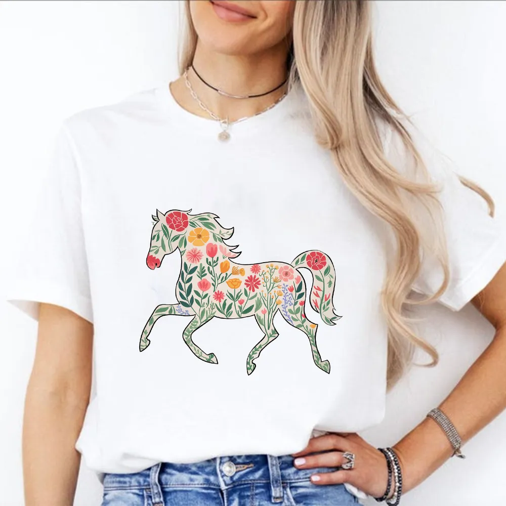 [UNIQUE] HORSE FLOWES WHITE