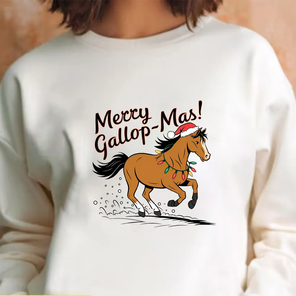 [UNIQUE] MERRY GALLOP MAS WHITE SHIRT