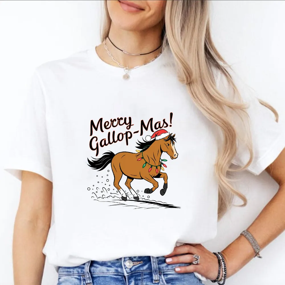 [UNIQUE] MERRY GALLOP MAS WHITE SHIRT