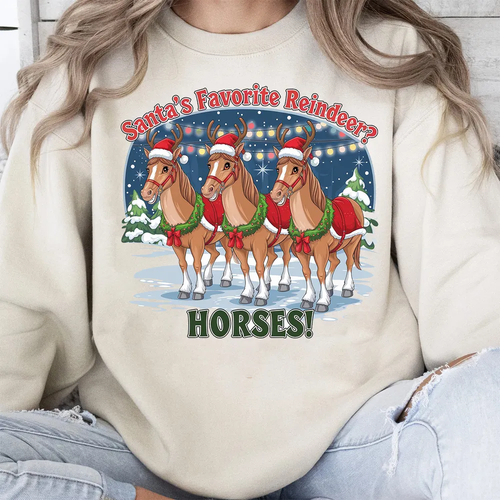 [UNIQUE] SANTA'S FAVORITE REINDEER HORSES