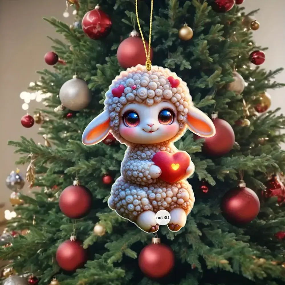 Classic Sheep Acrylic Ornament - Gift For Farm , Ornament Decor