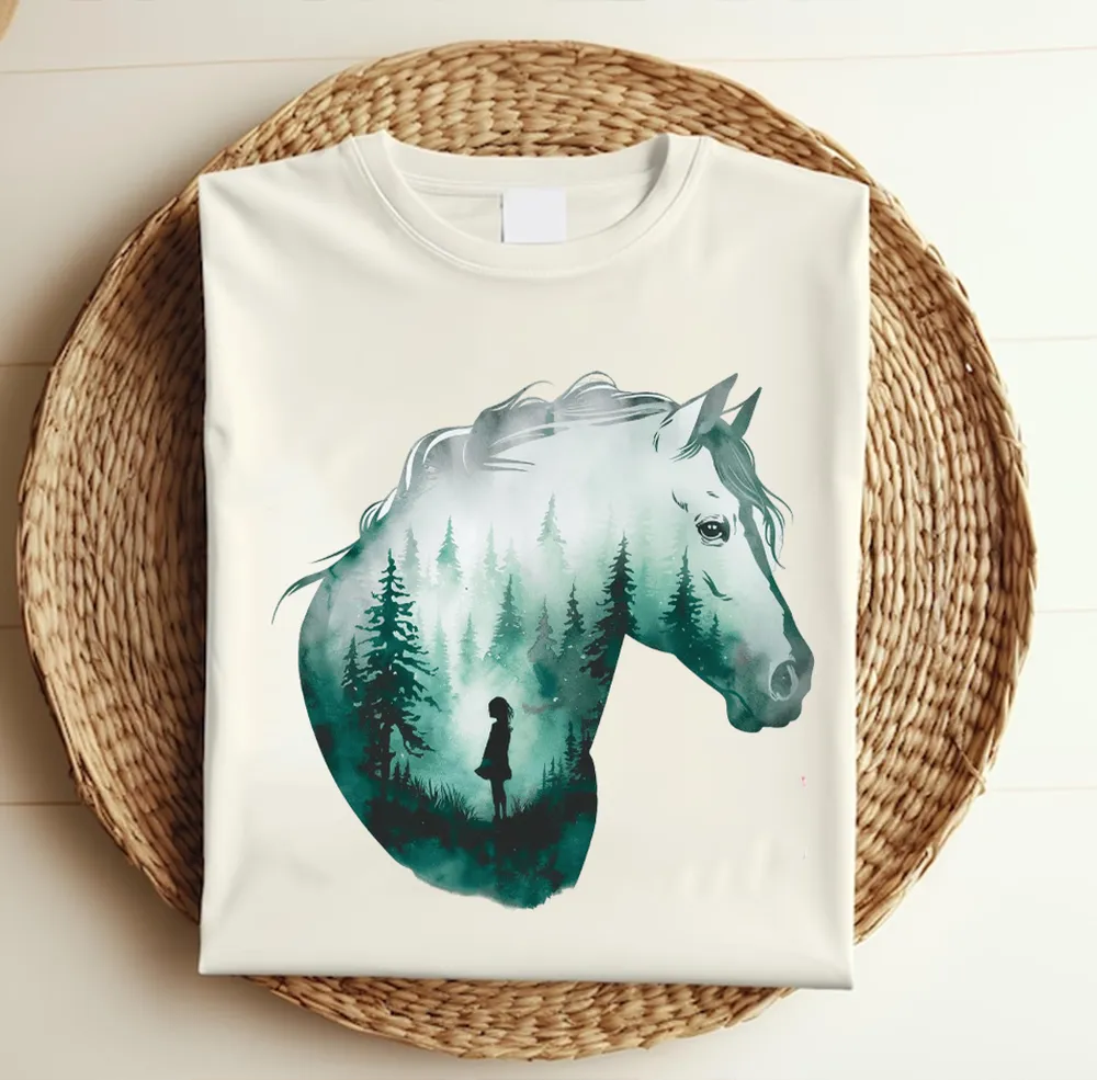 [UNIQUE] NATURE’S WHISPER HORSE AND GIRL DREAMLIKE ART