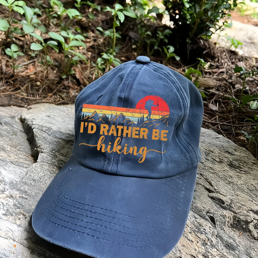 I'd Rather Be Hiking Baseball Cap - Hiking, Camping, Backpacking
