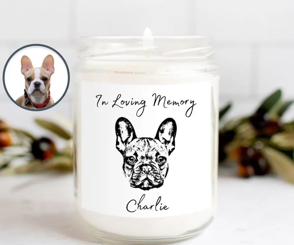 Custom Pet Candle Pet Memorial Gift