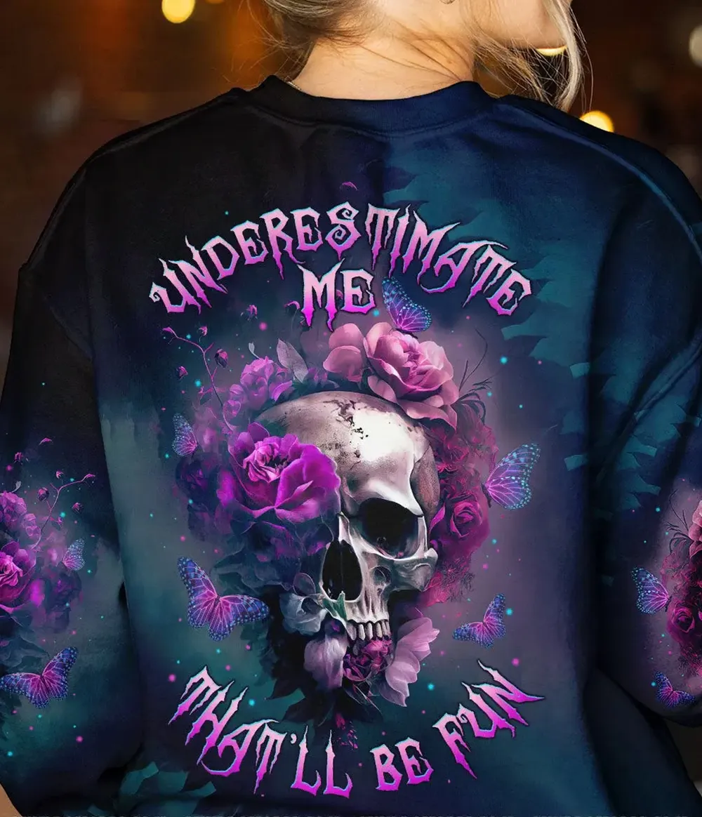 Skull Underestimate Me Sweater