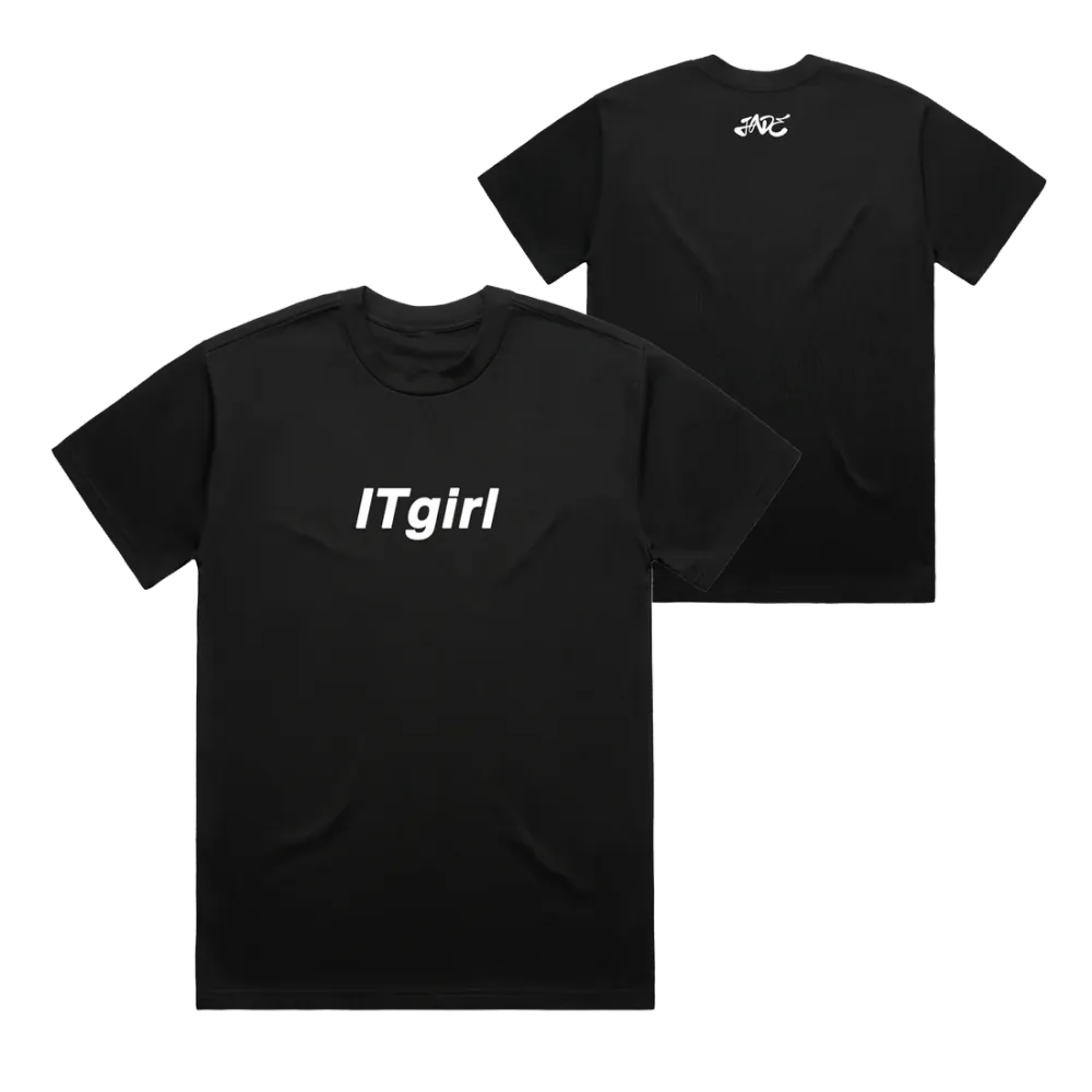 IT girl Black T-Shirt