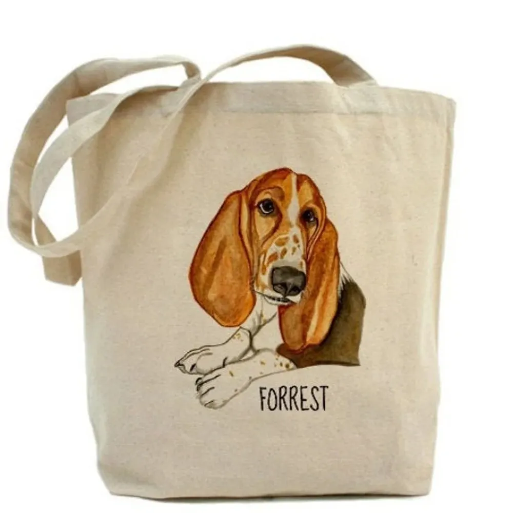 Custom pet portrait from your photo Tote Bag