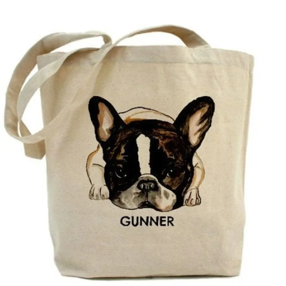 Custom pet portrait from your photo Tote Bag