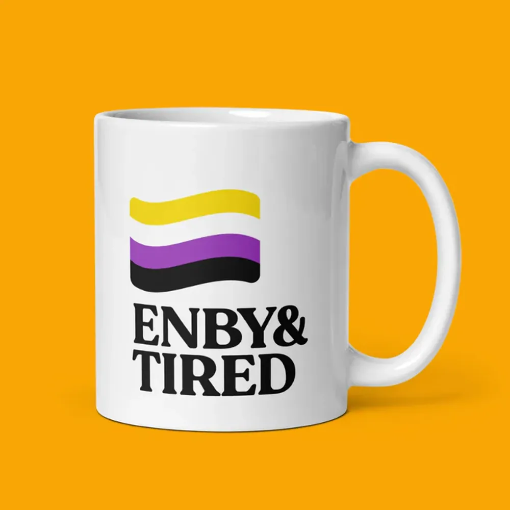 Enby & Tired Coffee Mug