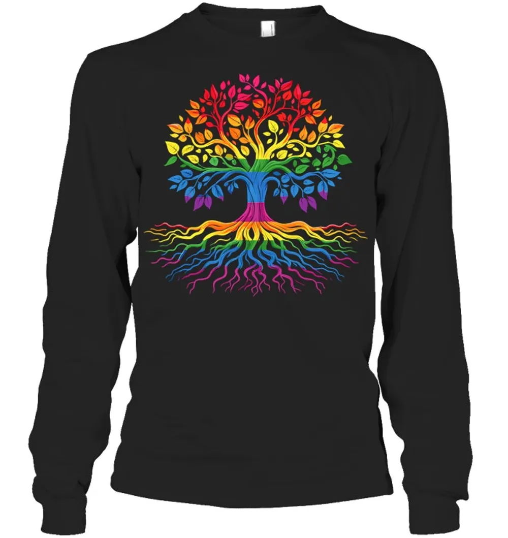 Tree Life Rainbow Lgbt Flag