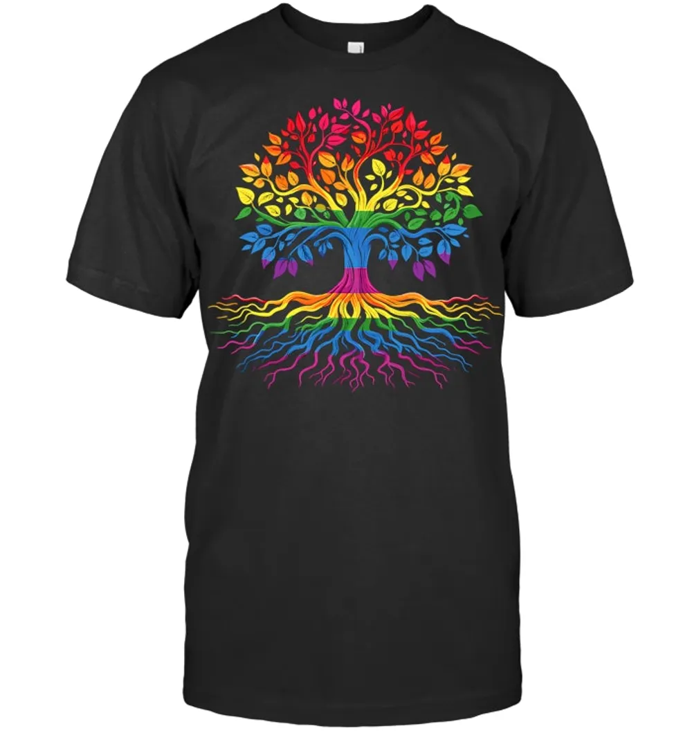 Tree Life Rainbow Lgbt Flag