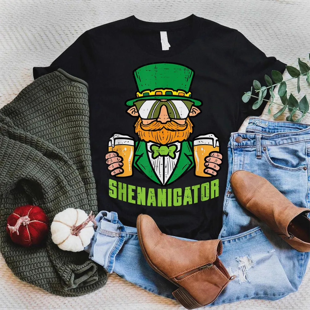 St Patricks Day Shenanigator Saint Pattys Paddys Dad Men Shirt