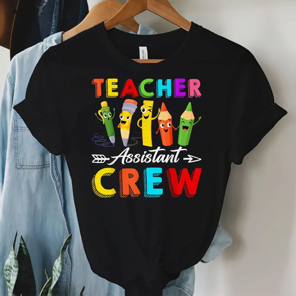 Teacher Assistant Crewteacher Appreciation Back To School Shirt