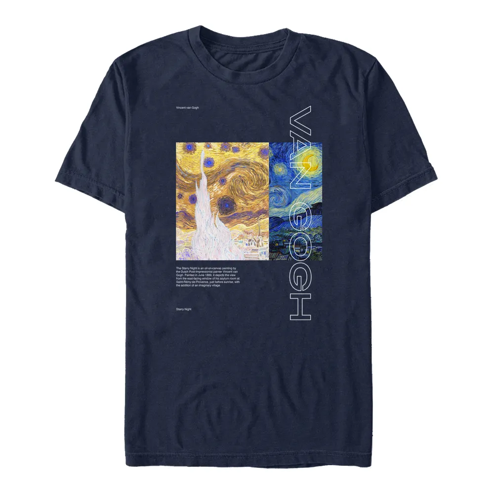 Officially Licensed apoh London - Vincent Van Gogh Unisex Starry Night Unisex Crew neck