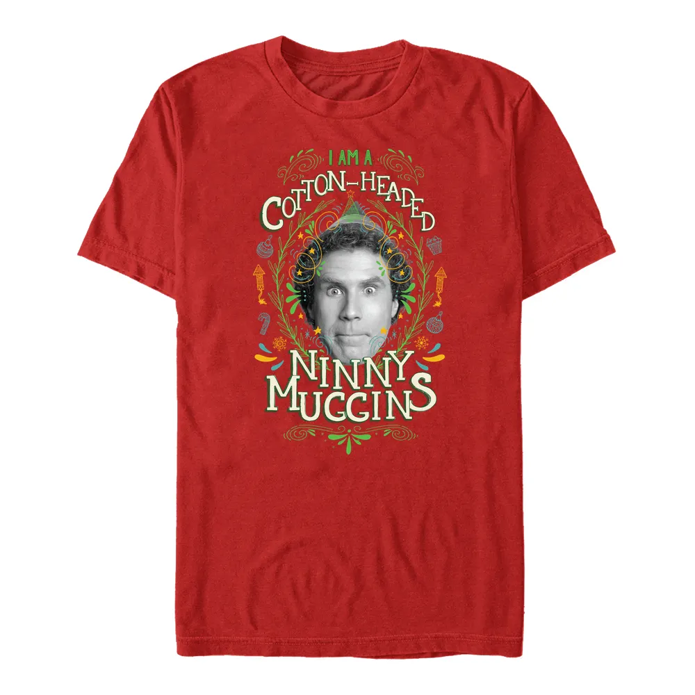 Officially Licensed Warner Bros. Elf - Elf 'Cotton-Headed Ninny Muggins' Unisex Crew neck