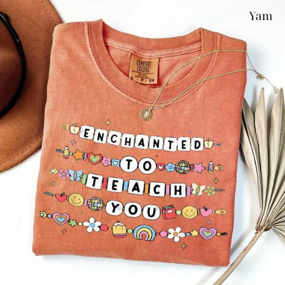 Teacher Shirt, Teacher Comfort Colors Shirt, Teacher Friendship Bracelet Shirt