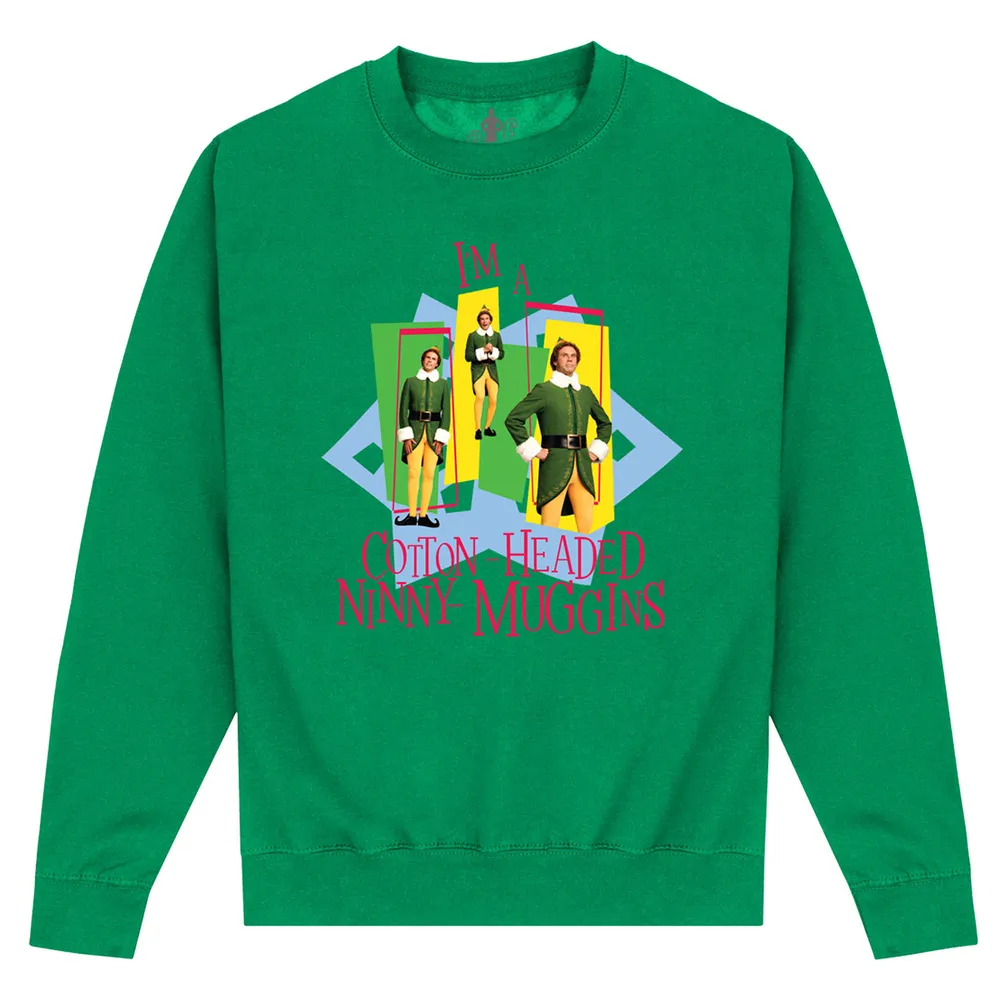 Officially Licensed Warner Bros. Elf - Elf Retro Ninny Muggins Unisex Sweatshirt