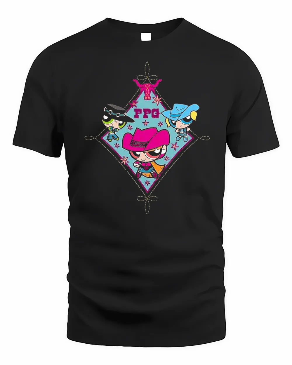 Powerpuff Diamond Stitch Shirt — Officially Licensed Powerpuff Girls Merch | AuthenticFanGifts