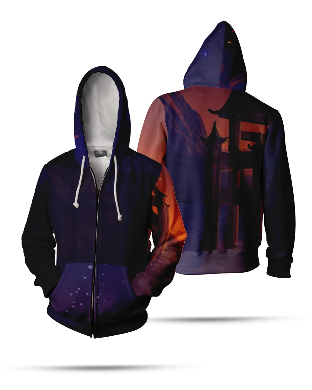 2909 - AOP Zip Hoodie 2