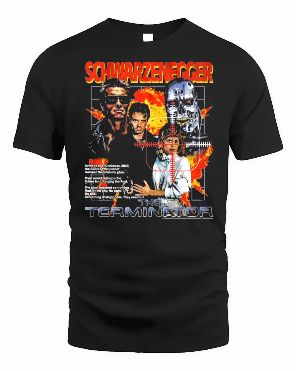 Terminator Dynamic Collage T-Shirt — Officially Licensed Terminator Merch | AuthenticFanGifts
