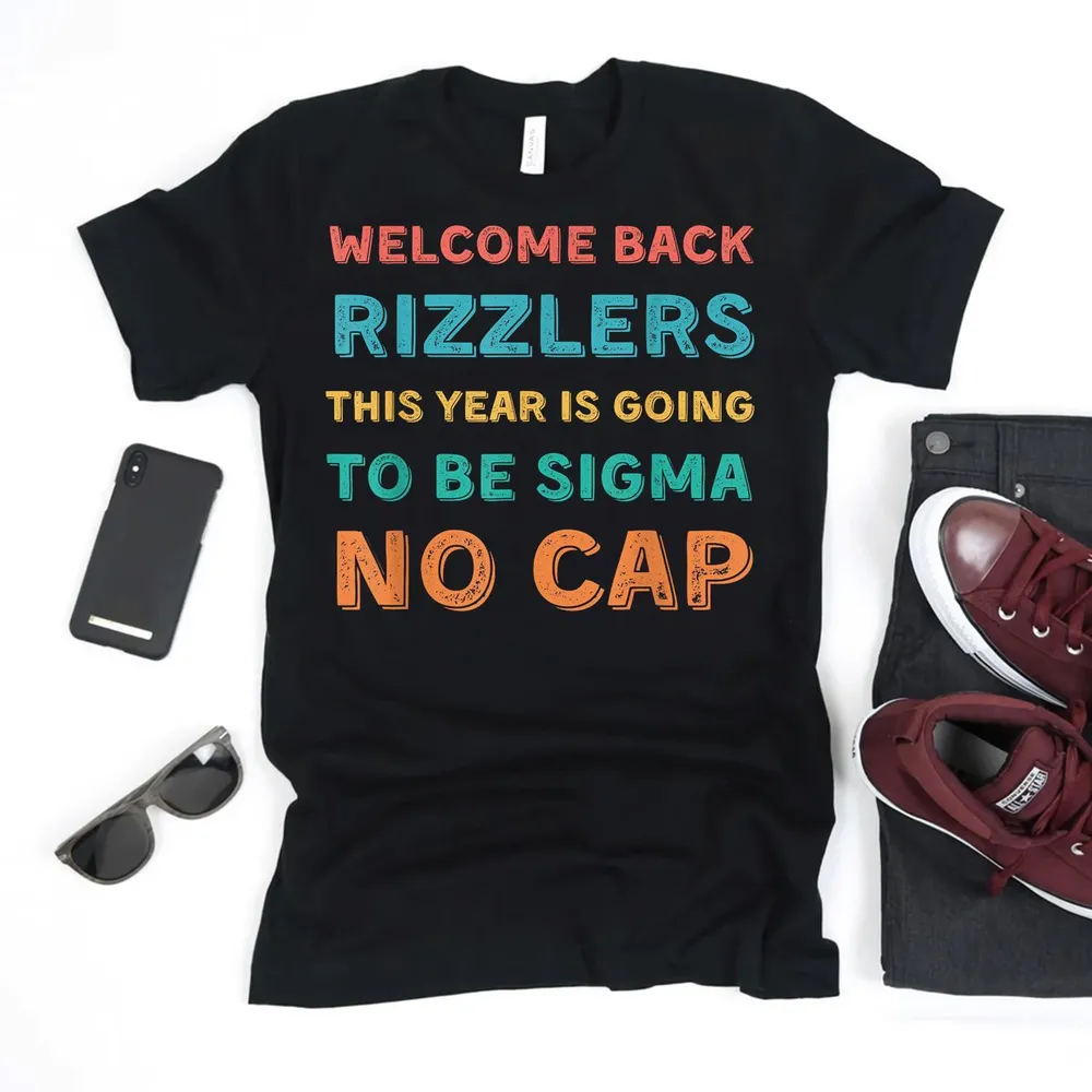 Funny Middle School Teacher Back To School Gen Alpha Slang Shirt
