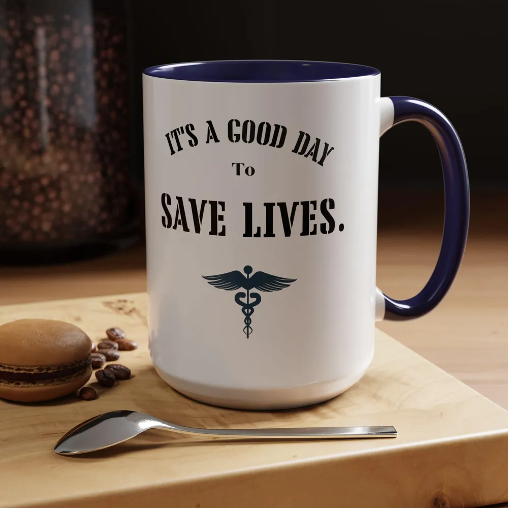 Nurse Coffee Doctor Gift - Saving Lives - Christmas Present Mug