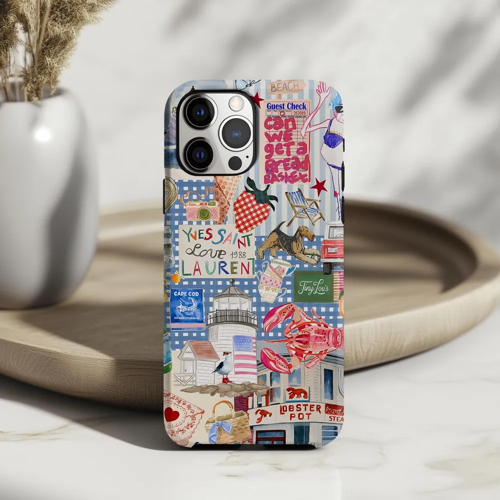 Coastal New England Beach Collage Phone Case Phonecase