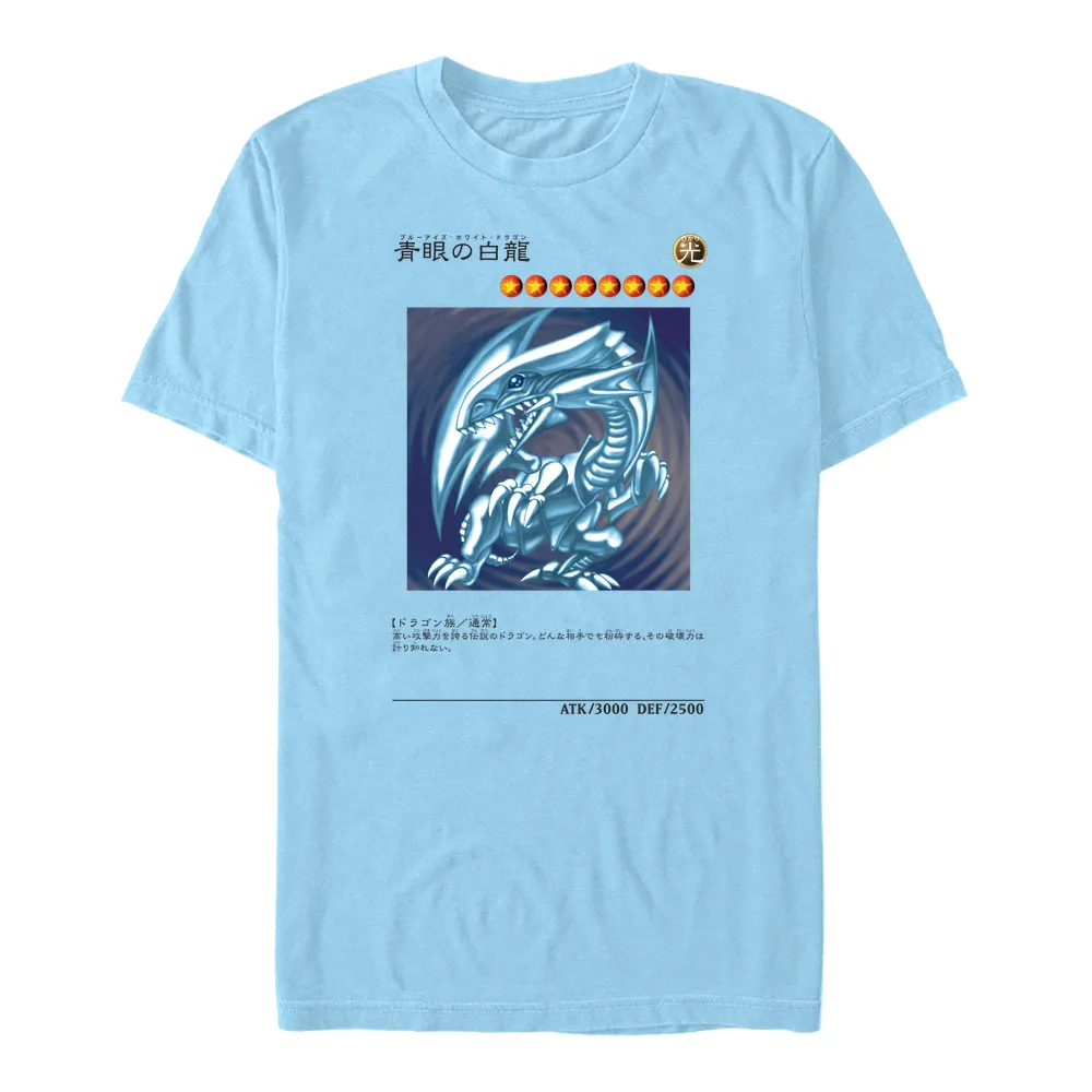 Officially Licensed Yu-Gi-Oh! - Dragon Card Men's Crew neck T-Shirt