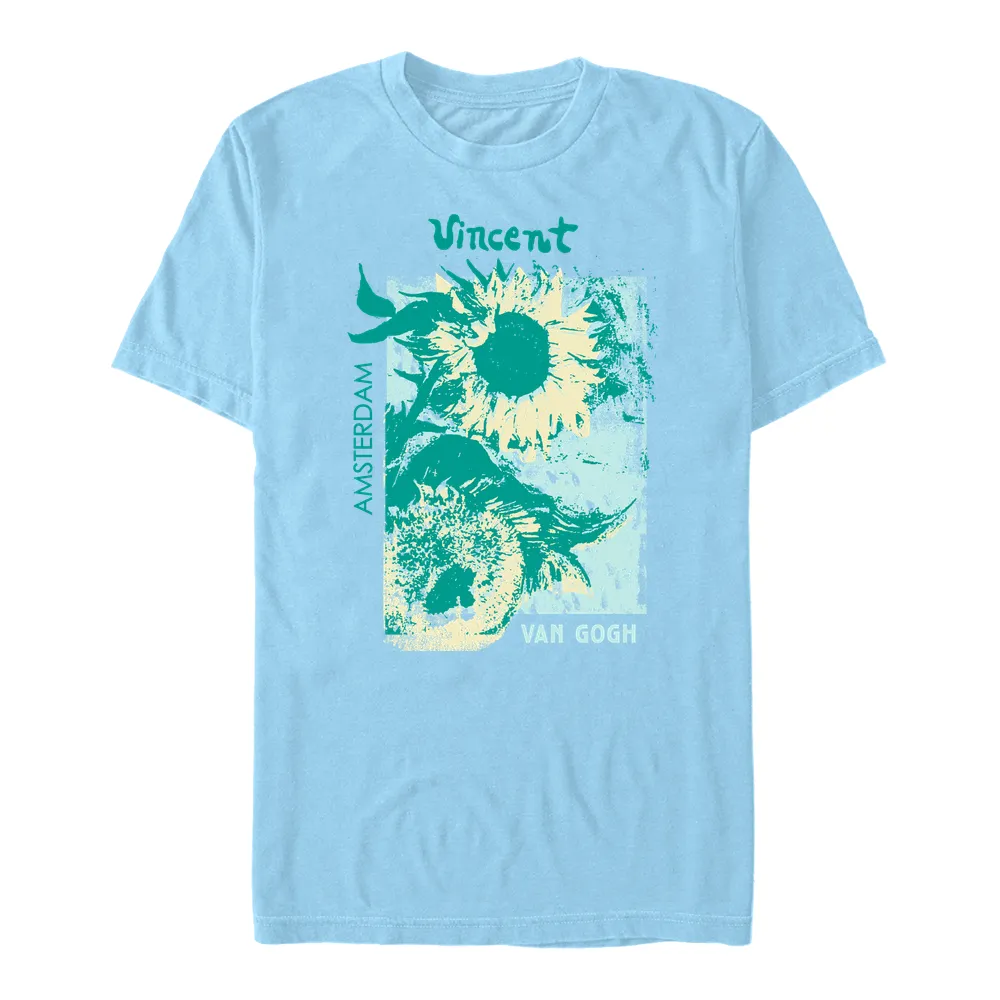 Officially Licensed apoh London - Van Gogh Sunflowers Unisex Crew neck T-Shirt