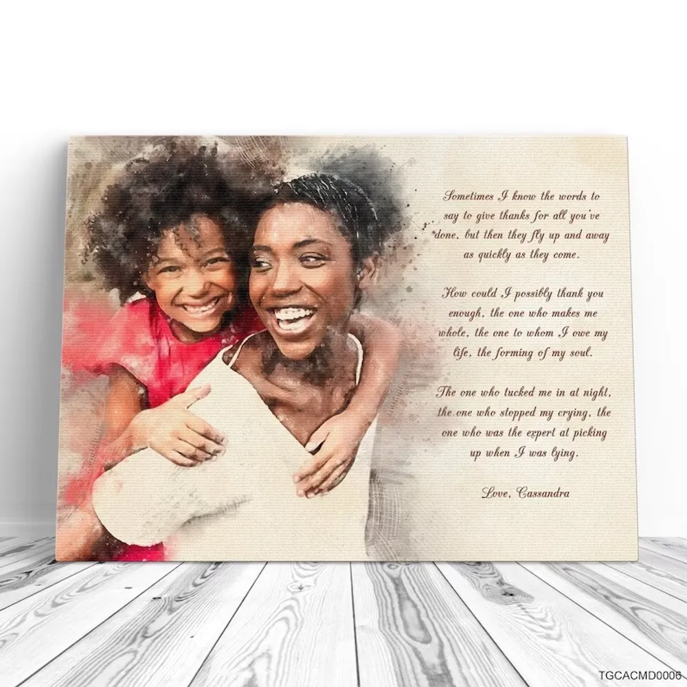 Quote and Poem on Canvas, Personalized Wall Art Canvas