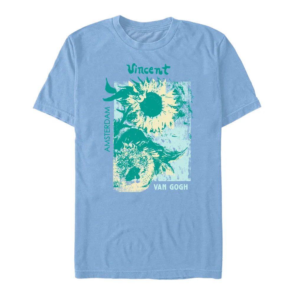 Officially Licensed apoh London - Van Gogh Sunflowers Men's Crew neck T-Shirt
