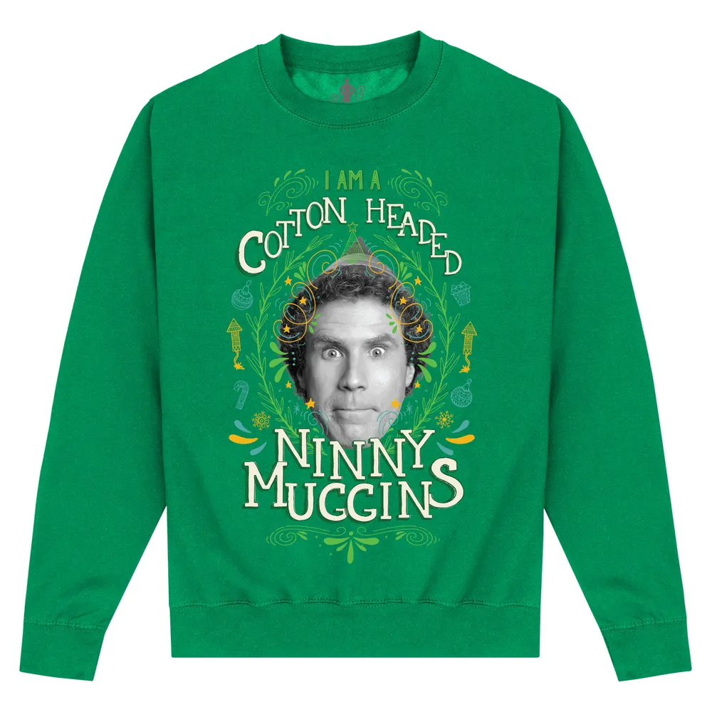 Officially Licensed Warner Bros. Elf - Elf Cotton Headed Unisex Sweatshirt