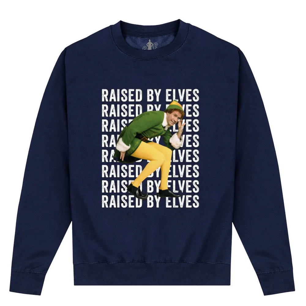 Officially Licensed Warner Bros. Elf - Elf Raised By Elves Unisex Sweatshirt