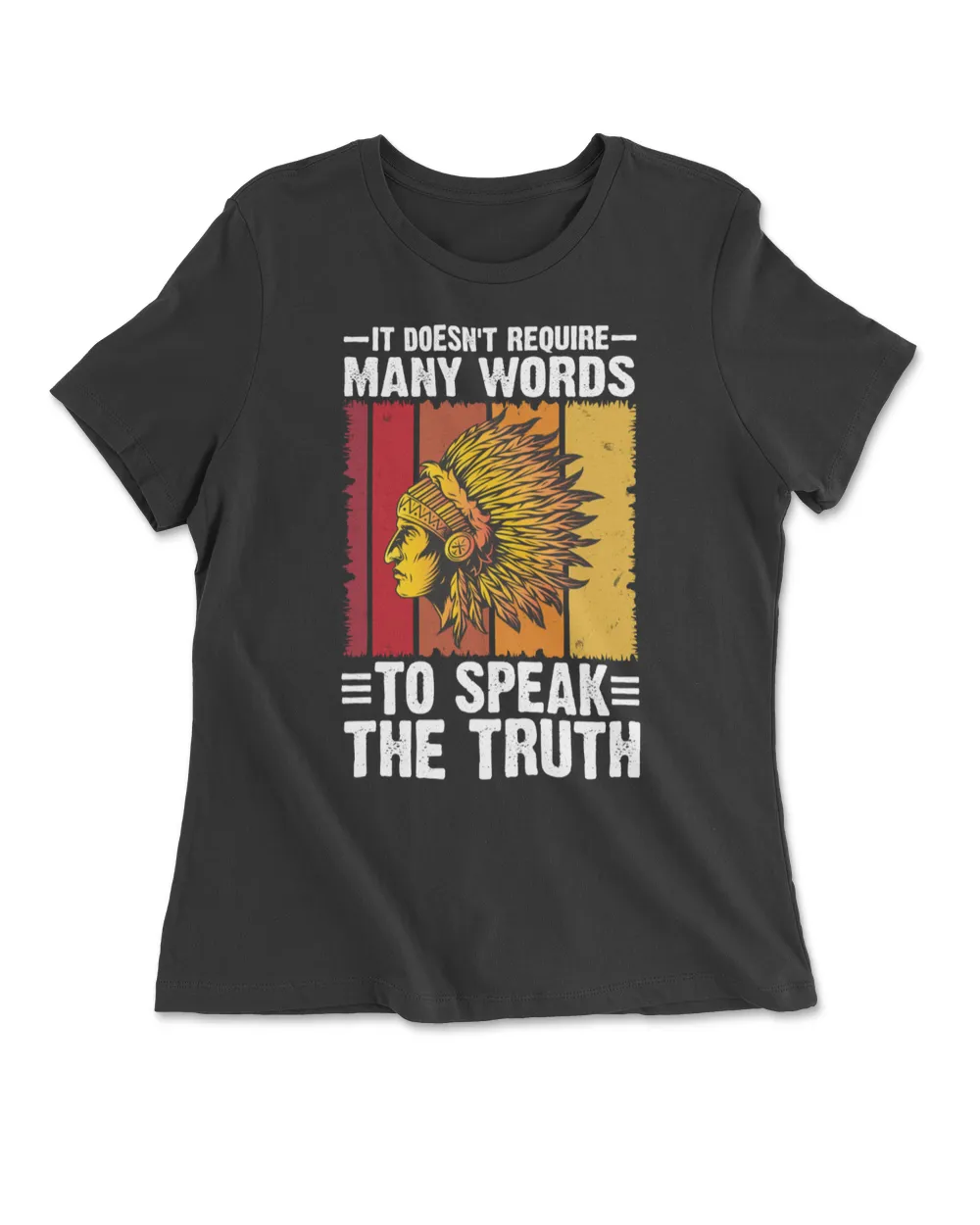 It Doesn't Require Many Words To Speak The Truth Women's Premium Slim Fit Tee black s