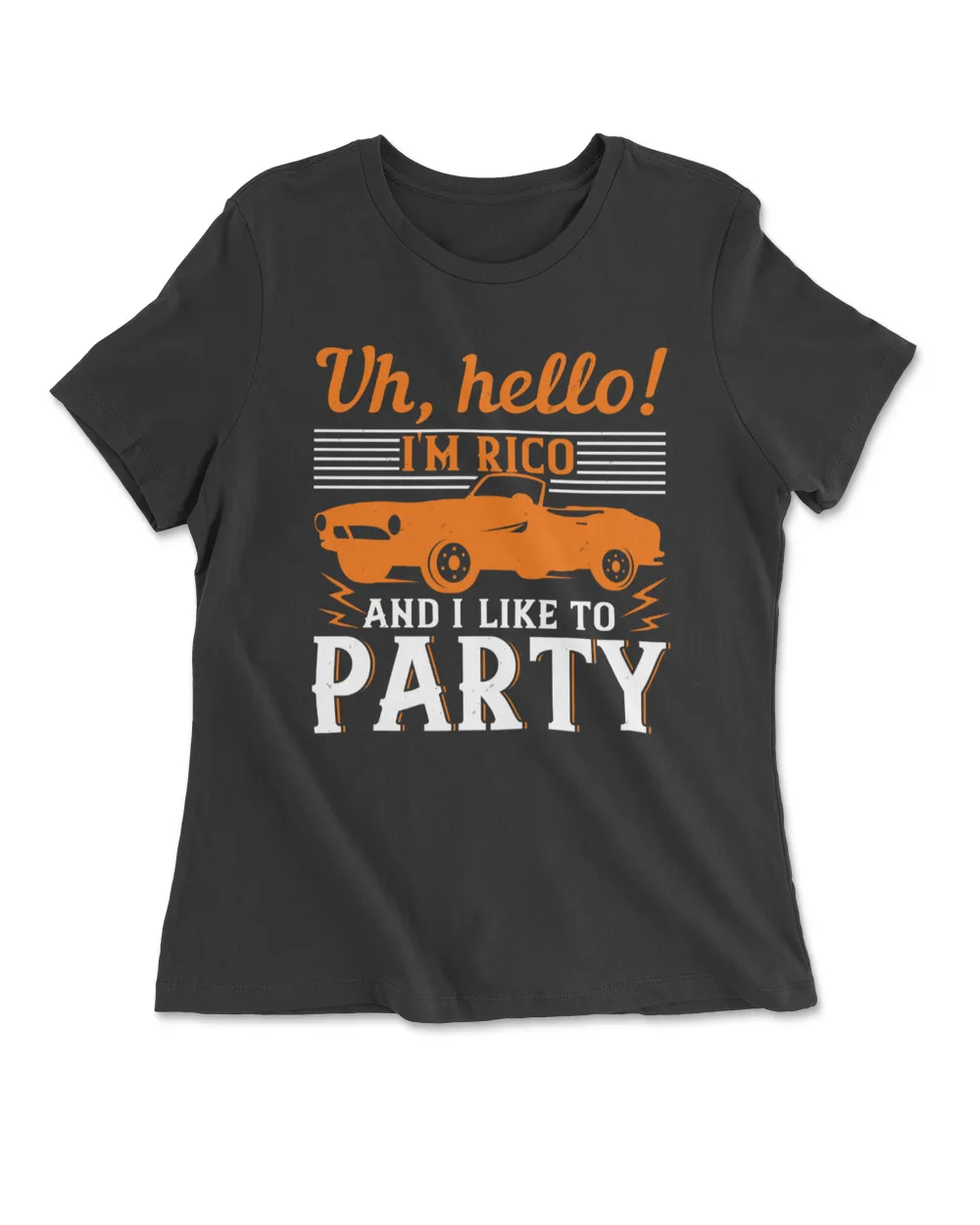 Uh Hello I'm Rico And I Like To Party Hot Rod T-Shirt
