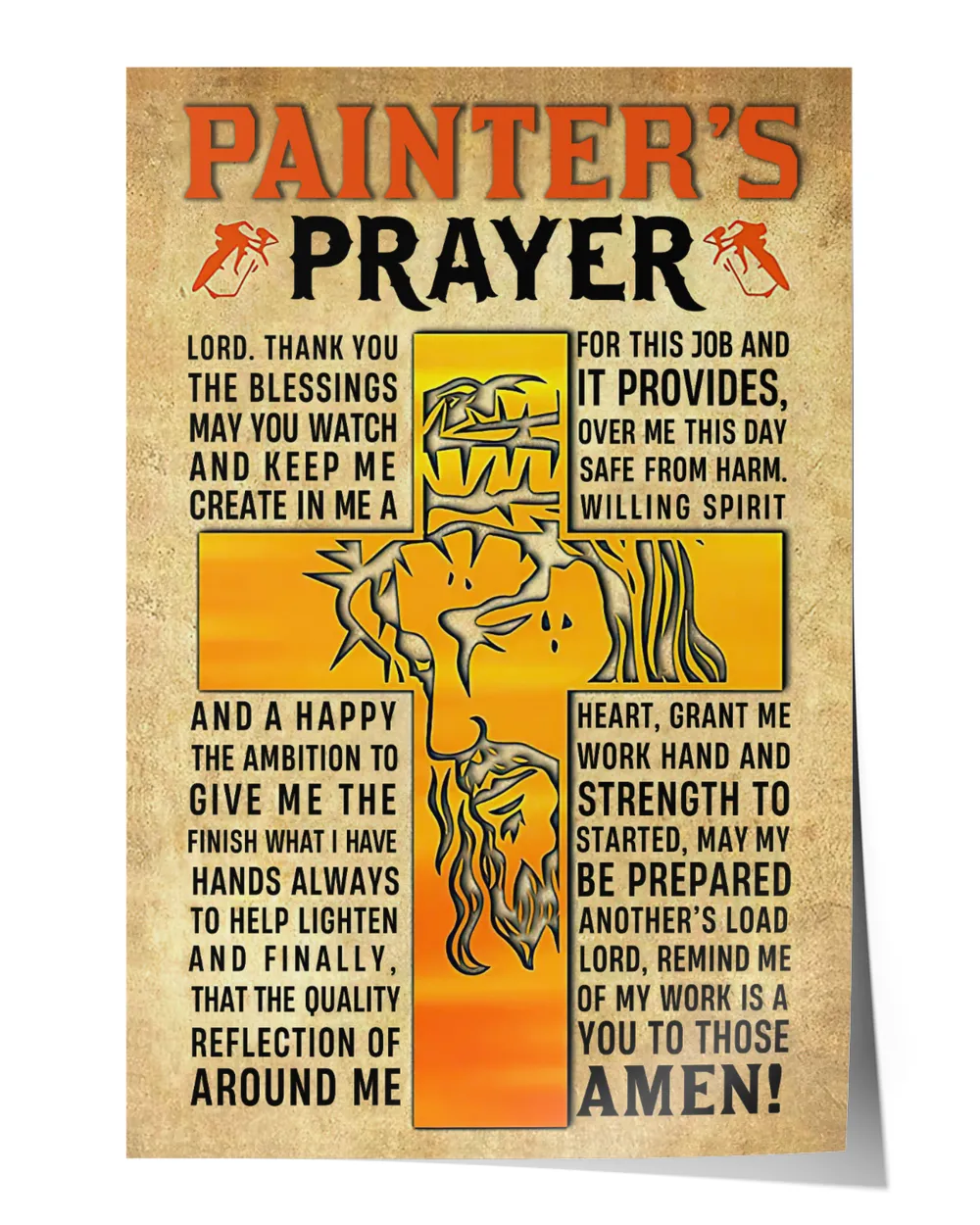 Painter's Prayer Poster