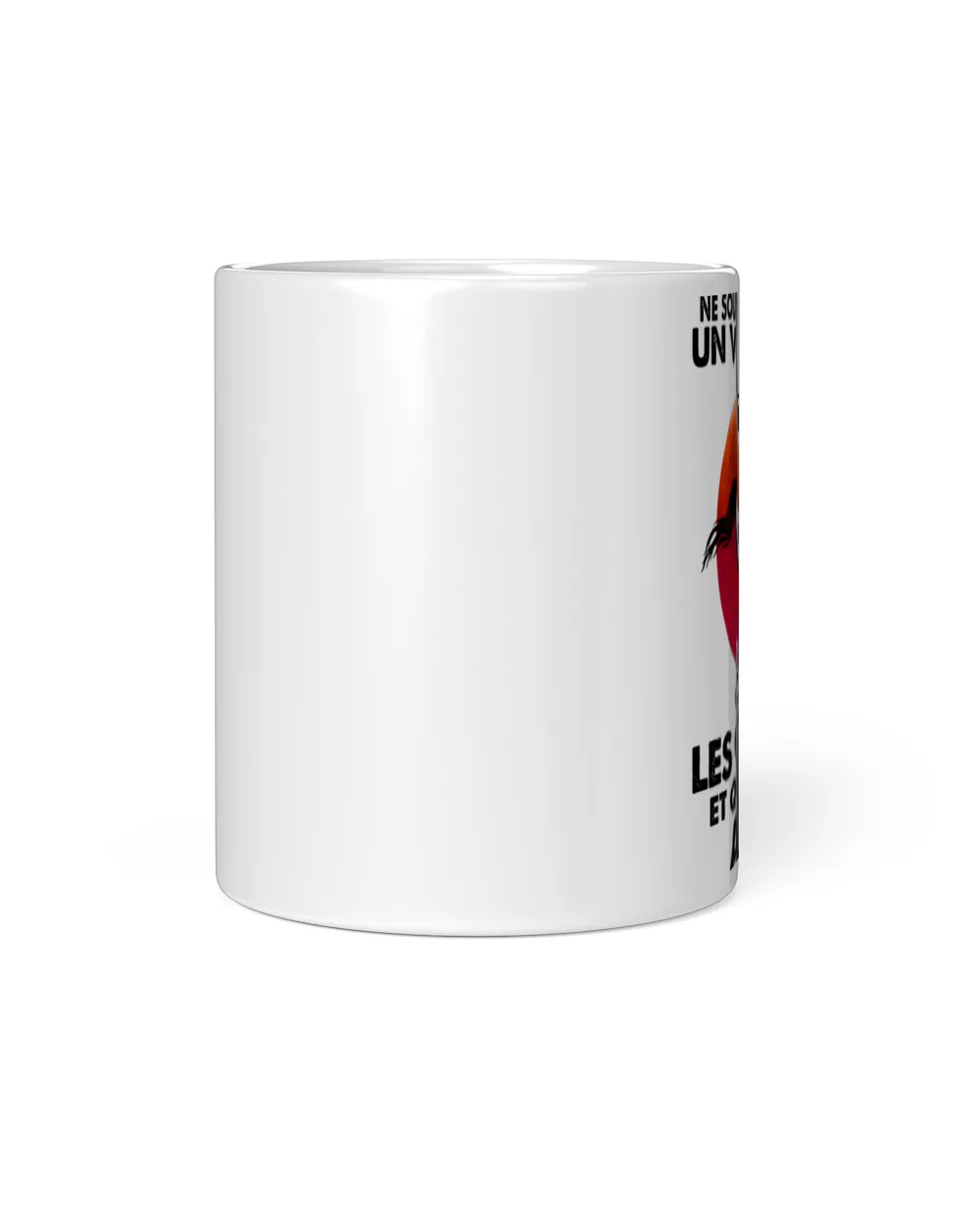 Ne sous-estimez un vieil homme Les Chevaux avril White Mug white 11oz