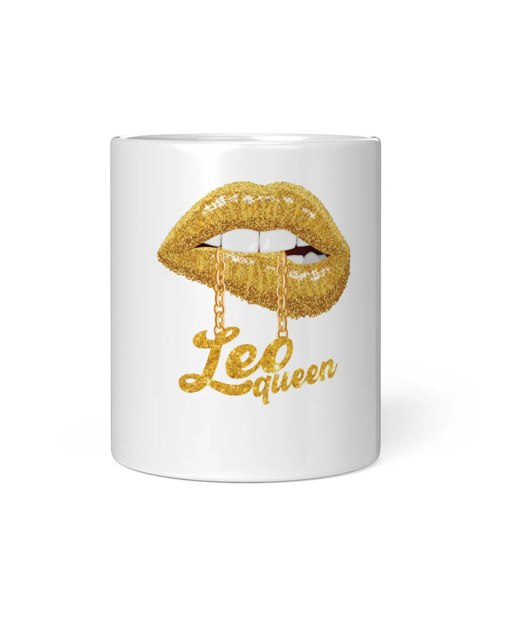 Leo Zodiac Birthday Leo Queen Gold Lip