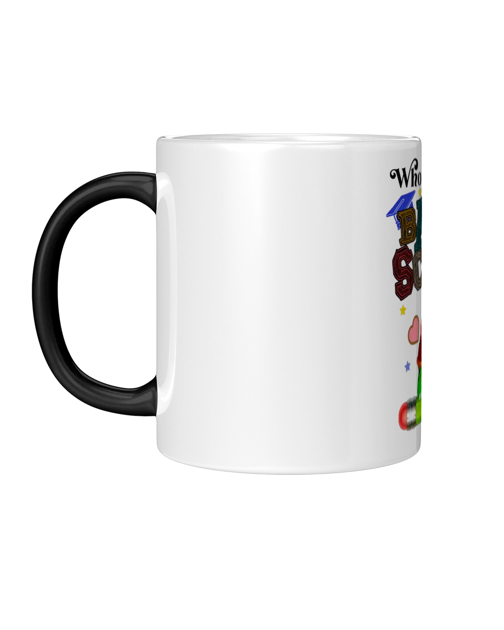 Who wants to go Back to School Magic Mug black 11oz