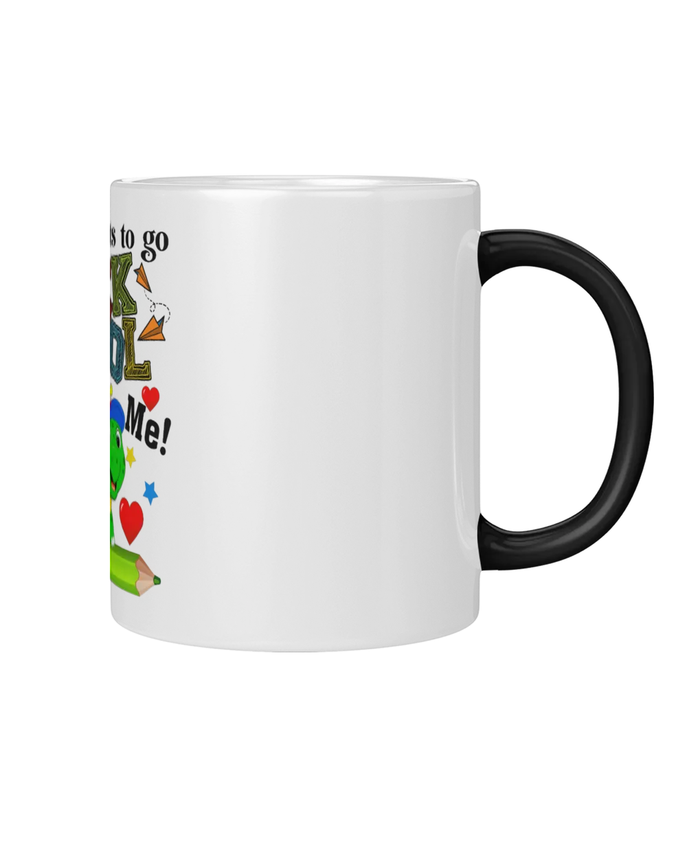 Who wants to go Back to School Magic Mug black 11oz