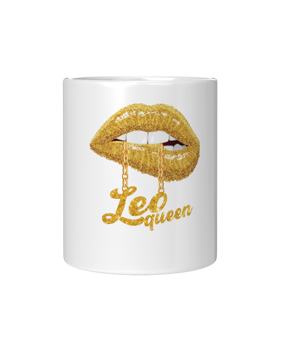 Leo Zodiac Birthday Leo Queen Gold Lip