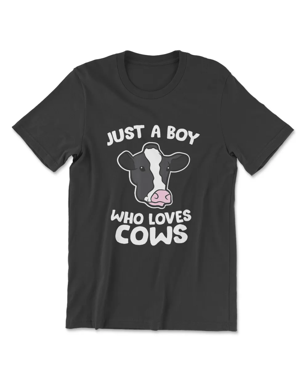 Funny Cow Farmer Son Just A Boy Who Loves Cows T-Shirt