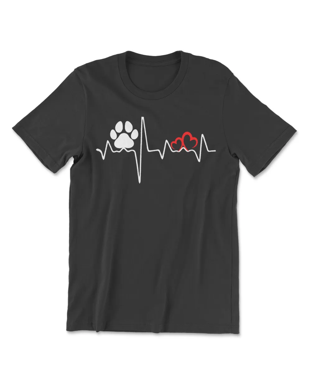 Paw Print Heartbeat Veterinary Technician T-Shirt