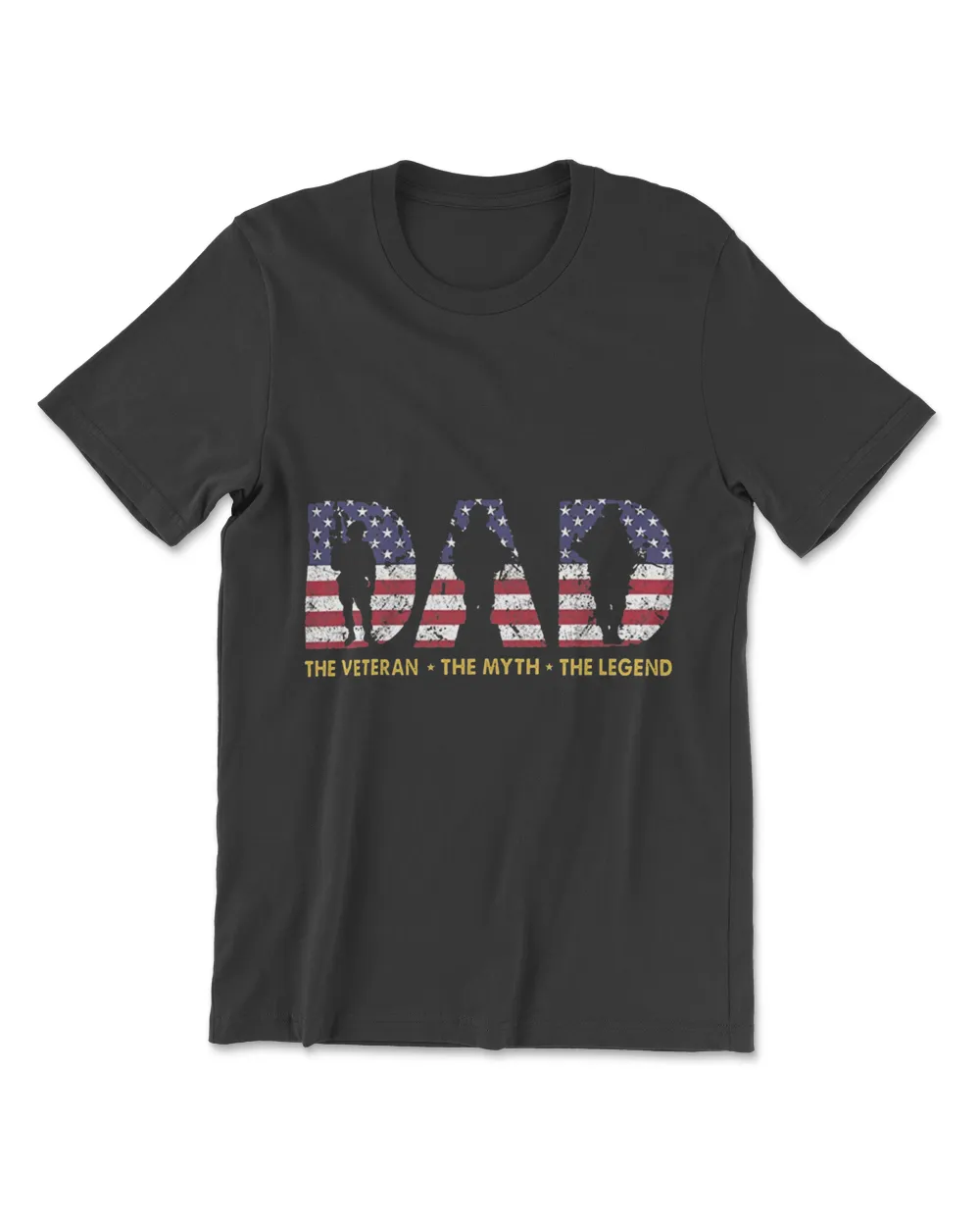 Dad The Veteran The Myth The Legend7 Men's Premium Tshirt black s